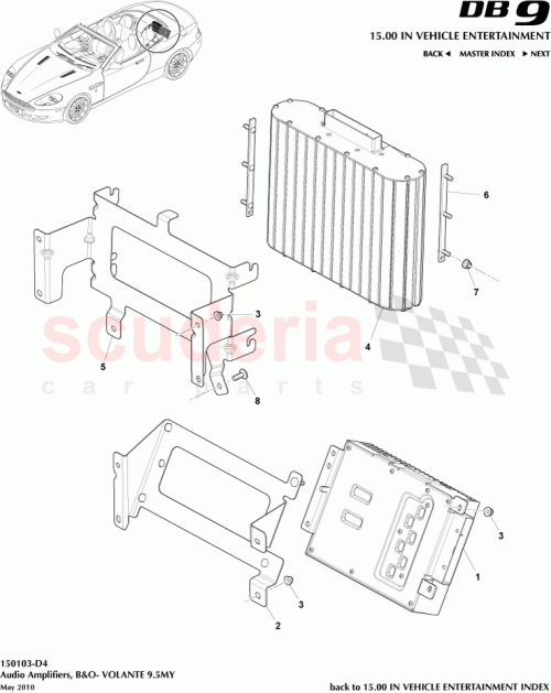 Part Diagram for Aston Martin 9G4319C126AA