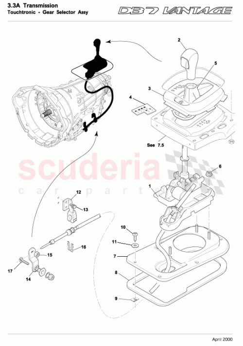 Part Diagram for Aston Martin 42123589AA