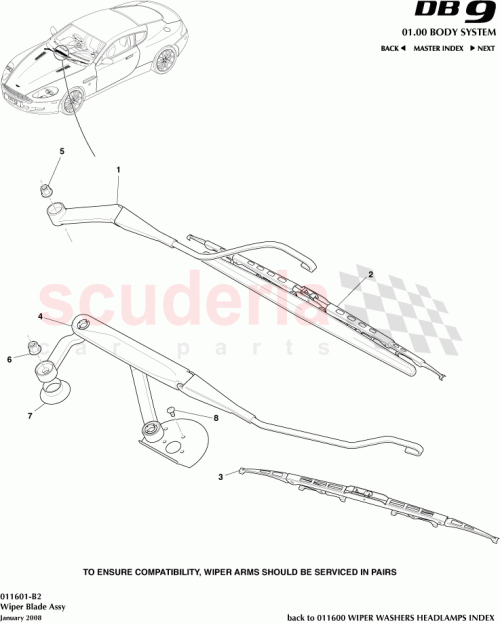 Part Diagram for Aston Martin 9G43-17528-AA-PK