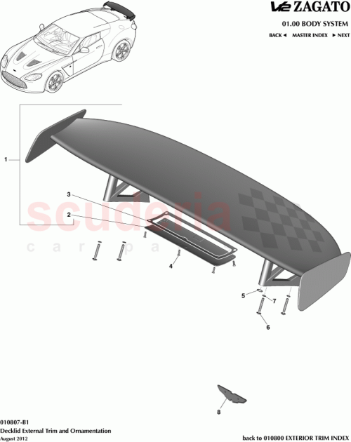 Part Diagram for Aston Martin CY83-442K03-AB