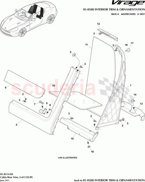 Part Diagram for Aston Martin CG4360027AAW