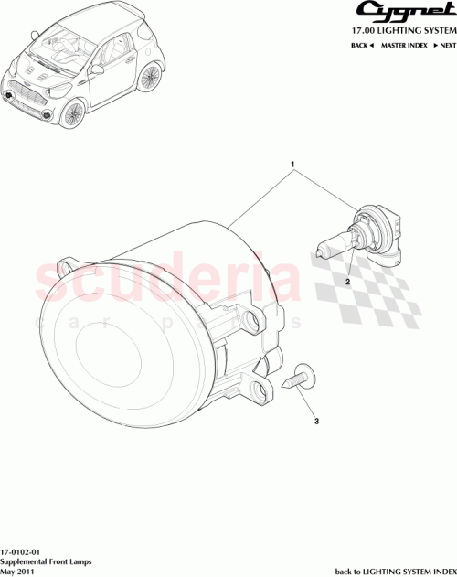 Part Diagram for Aston Martin 90981-13081
