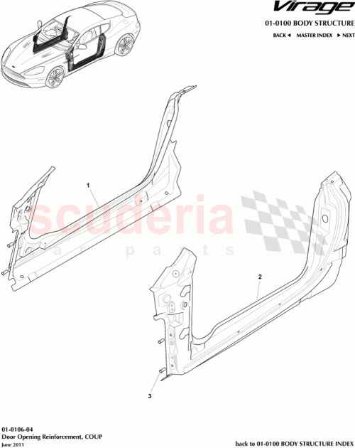 Part Diagram for Aston Martin 8D33-C20412-AF