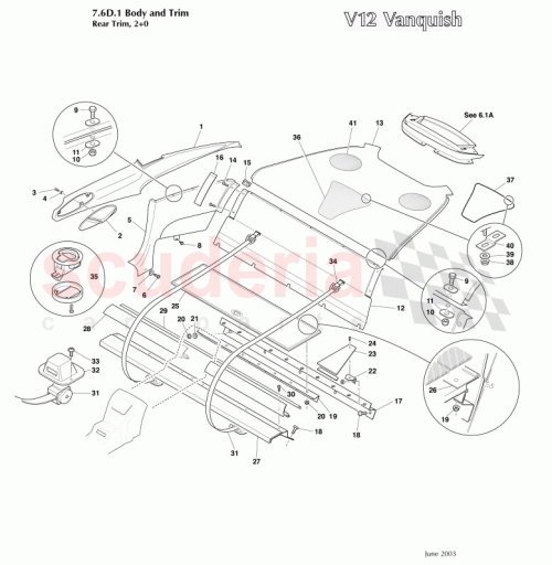 Part Diagram for Aston Martin 699586