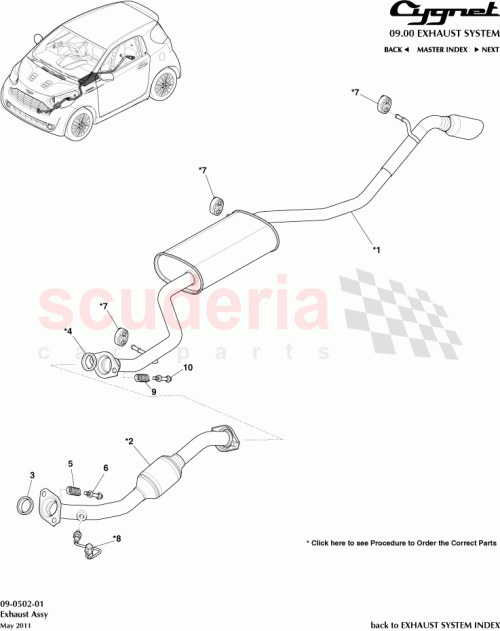 Part Diagram for Aston Martin 17410-47190