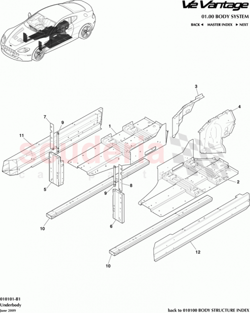 Part Diagram for Aston Martin 9G33-120781-AA