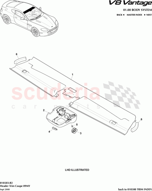 Part Diagram for Aston Martin 8D33-519A58-ACW