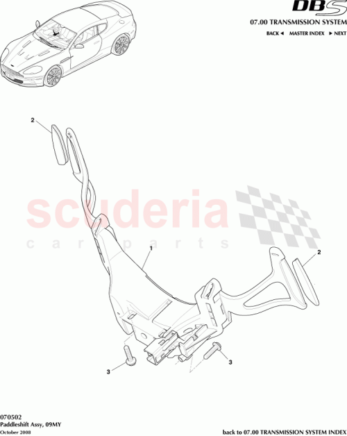 Part Diagram for Aston Martin CD33-7Z171-AC