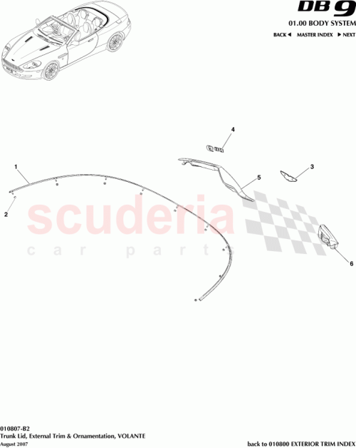 Part Diagram for Aston Martin 4G43-NTC7314-AA