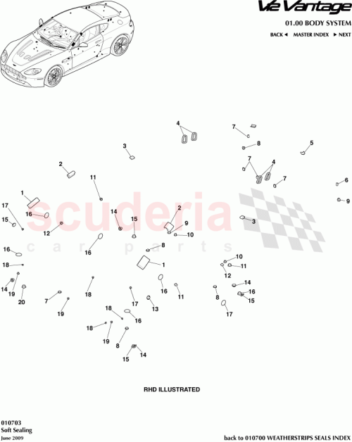 Part Diagram for Aston Martin 8G33-54442-AA