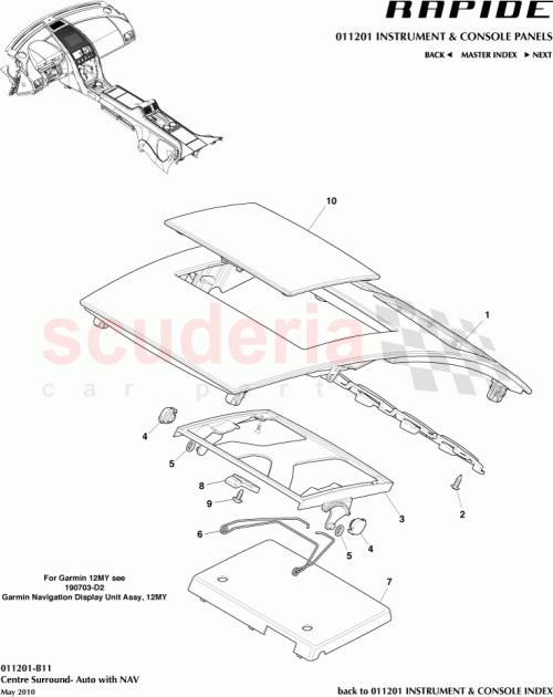 Part Diagram for Aston Martin CD43-045H43-AA