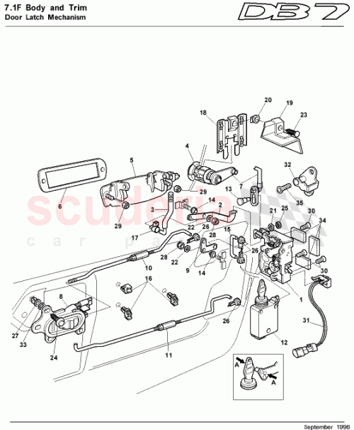 Part Diagram for Aston Martin 65-82292
