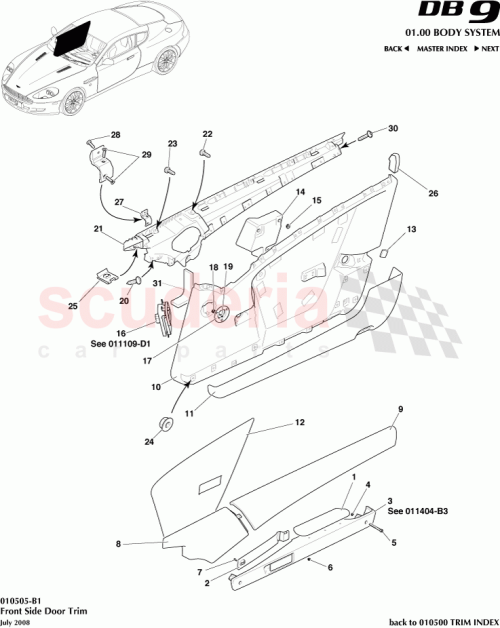 Part Diagram for Aston Martin 4G43-C237898-AA