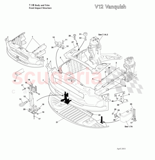 Part Diagram for Aston Martin 1R12-201057-AC