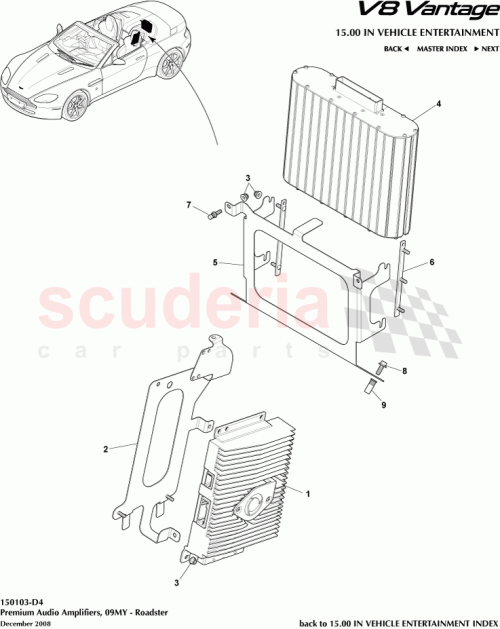 Part Diagram for Aston Martin 9D33-18C808-BC