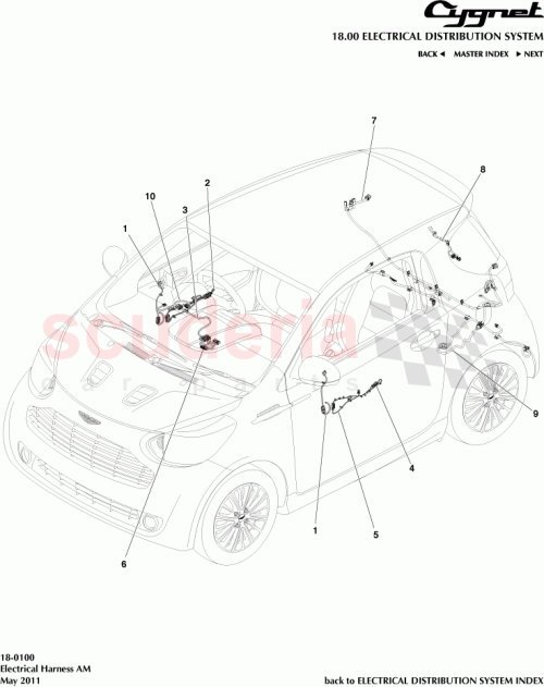 Part Diagram for Aston Martin AY2Y-14A205-BB