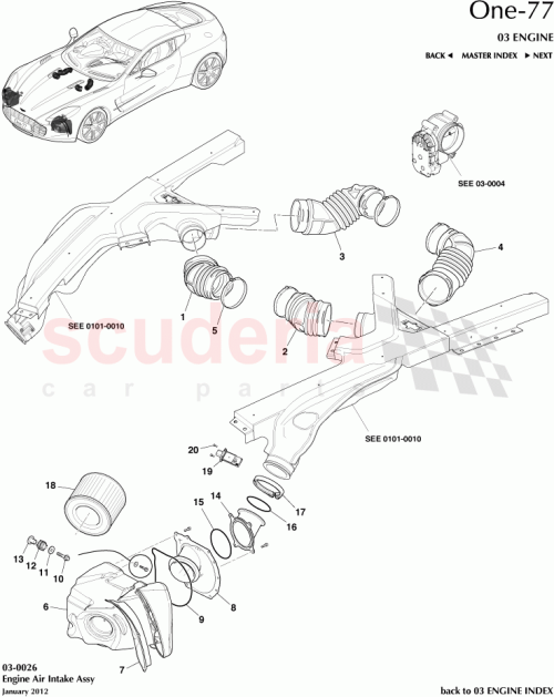 Part Diagram for Aston Martin 12023-03-7754-AA