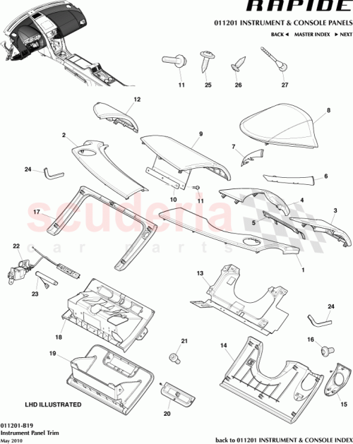 Part Diagram for Aston Martin AD43-045R22-BBW