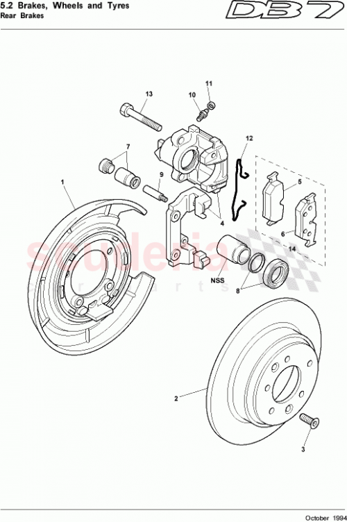 Part Diagram for Aston Martin 28-83430