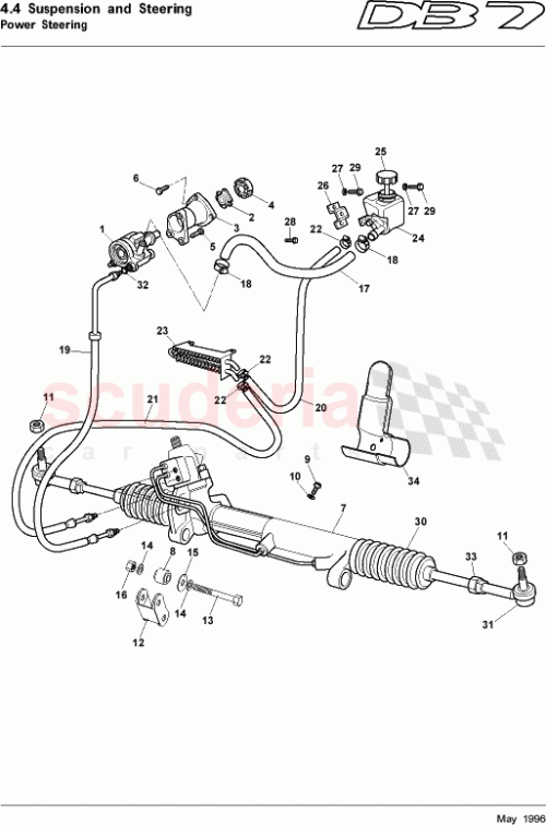Part Diagram for Aston Martin 44111443