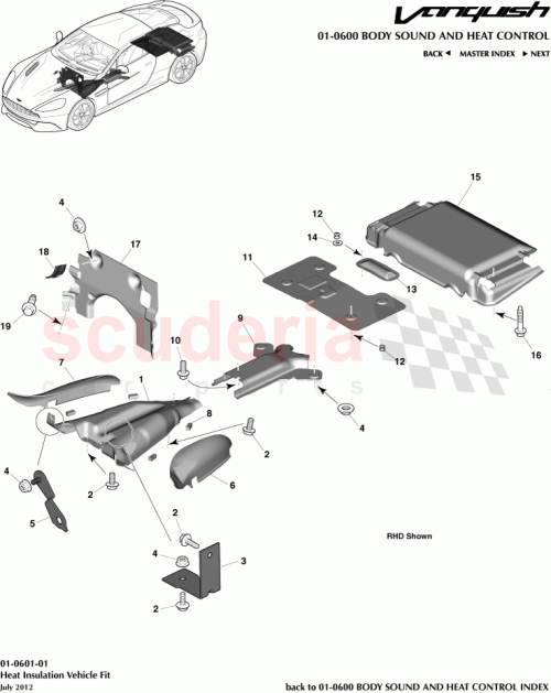 Part Diagram for Aston Martin CD33-5290-AC