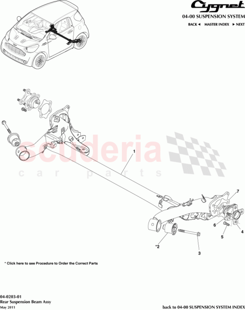 Part Diagram for Aston Martin 90105-12350