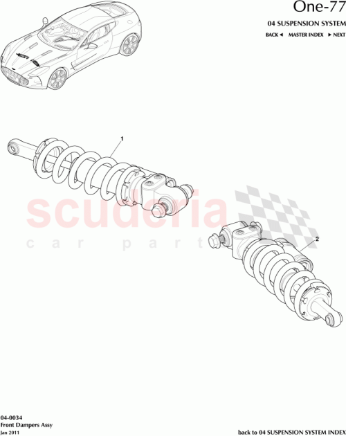 Part Diagram for Aston Martin AY93-11-10082