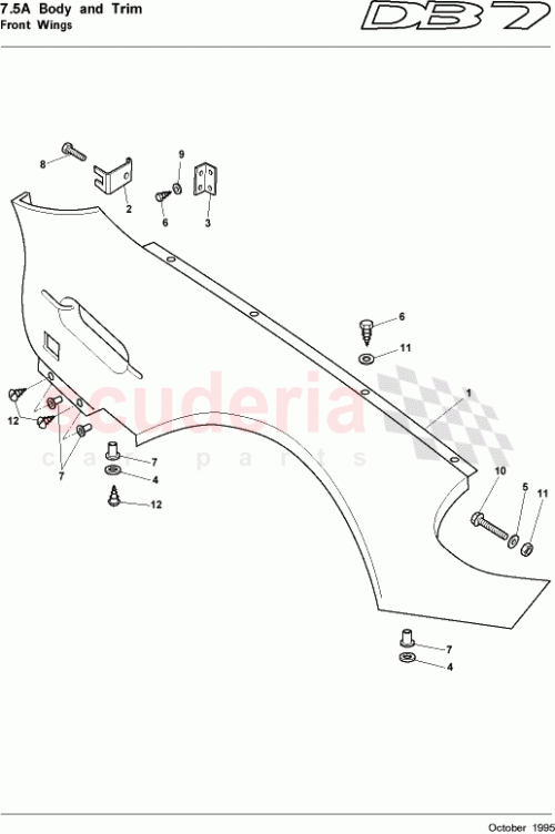 Part Diagram for Aston Martin 62-82399