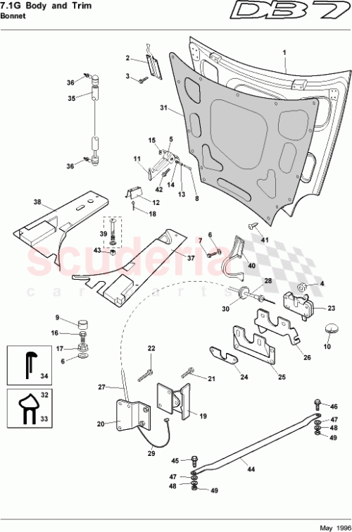 Part Diagram for Aston Martin 97-83790