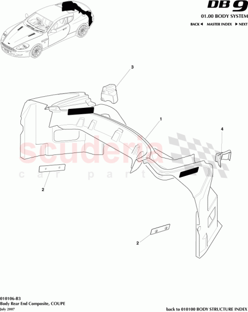 Part Diagram for Aston Martin 8G43-C45108-AD