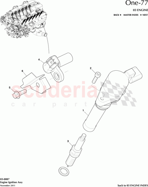 Part Diagram for Aston Martin AY93-12405-AA-PK