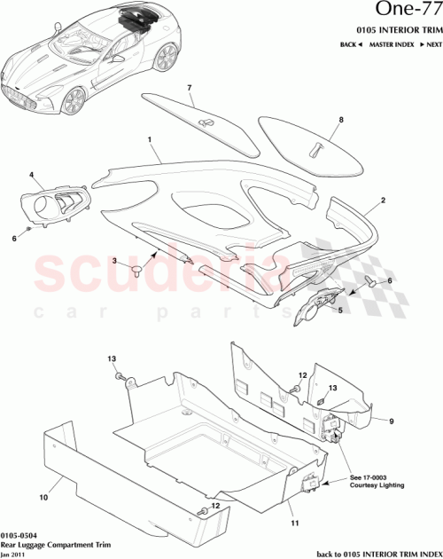 Part Diagram for Aston Martin 12023-14-5035-AA