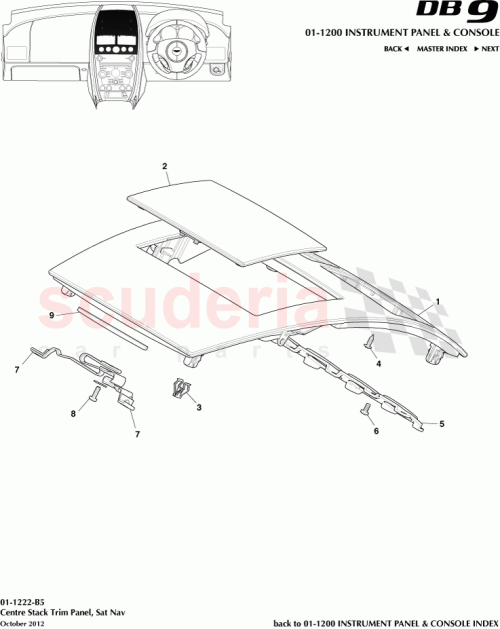 Part Diagram for Aston Martin EG33-045J10-EA