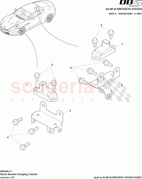 Part Diagram for Aston Martin ED23-3C480-BA