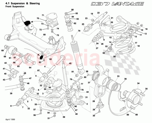 Part Diagram for Aston Martin 23-85655