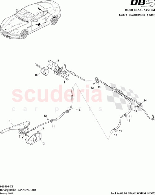 Part Diagram for Aston Martin 8D33-2853-AB