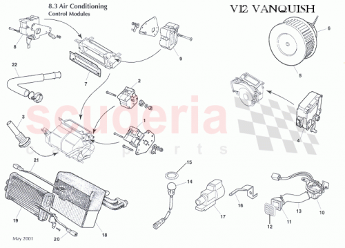 Part Diagram for Aston Martin 1R128910391