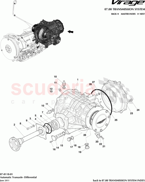 Part Diagram for Aston Martin 91815
