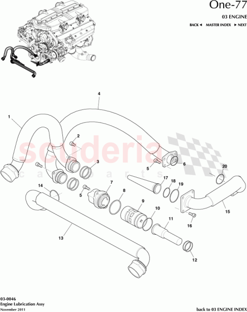 Part Diagram for Aston Martin 12023-03-8646-AA