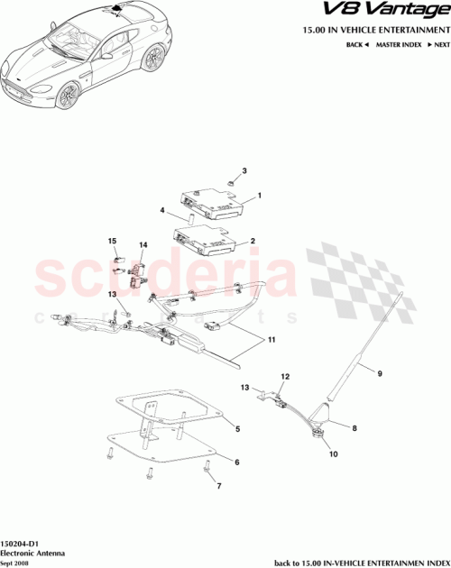 Part Diagram for Aston Martin 6G43-37-10311
