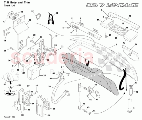 Part Diagram for Aston Martin 67140659AA