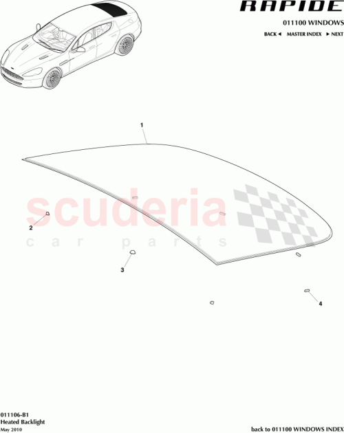 Part Diagram for Aston Martin AD43-C42006-AC