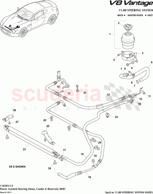 Part Diagram for Aston Martin BG333F558BA