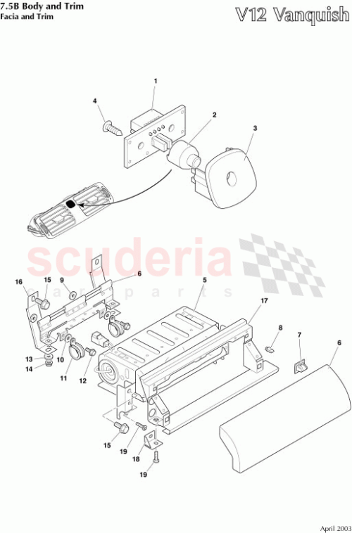 Part Diagram for Aston Martin 1R12374819AA