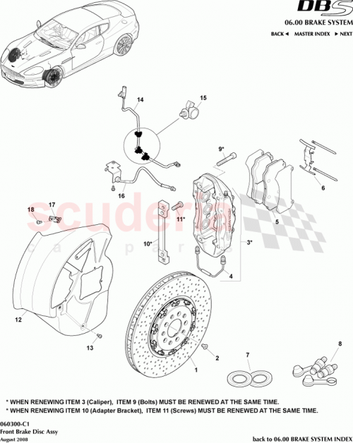 Part Diagram for Aston Martin 8D33-YA64-AA
