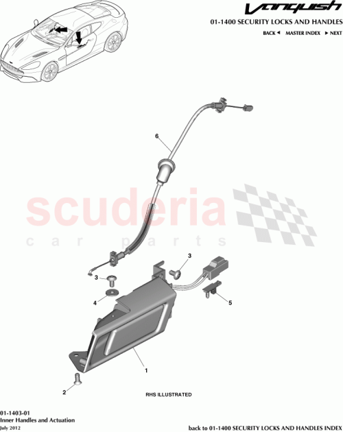 Part Diagram for Aston Martin CD33-22614-BG