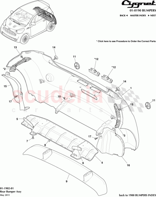 Part Diagram for Aston Martin AY2Y-33612-AC