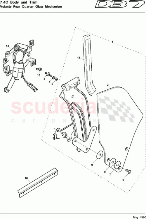 Part Diagram for Aston Martin 77-84191