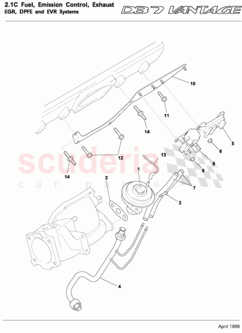 Part Diagram for Aston Martin 35-85168