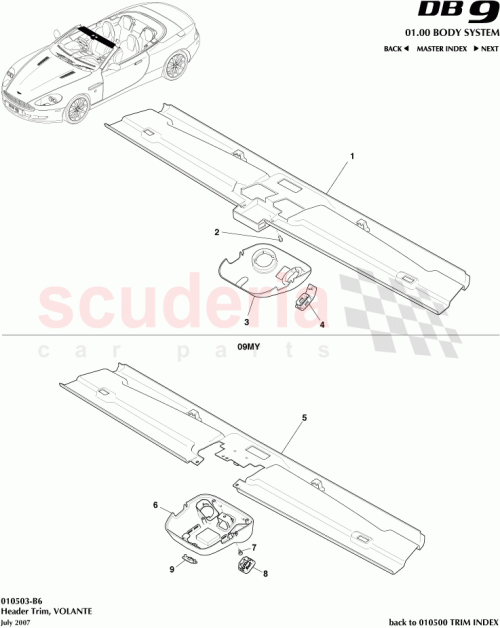 Part Diagram for Aston Martin 7G43L03409BAW